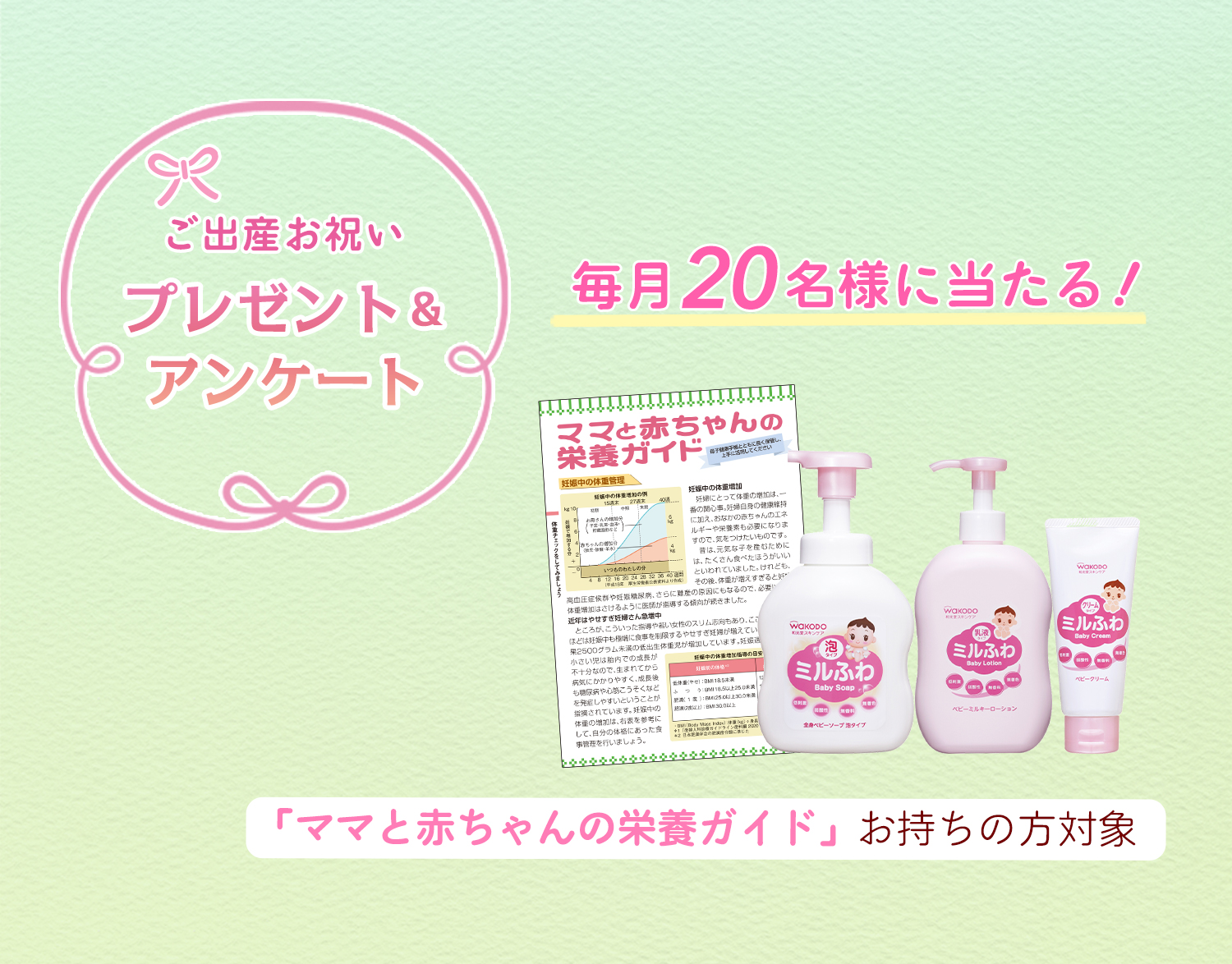 ご出産お祝いプレゼント&アンケート